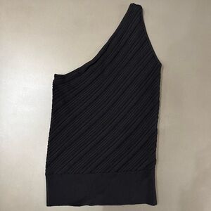 NWT Banana Republic Black Asymmetrical Sleeveless Top - Size Small